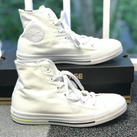 NWT Converse Ctas HI White/Volt WMNA AUTHENTIC - Picture 3 of 6